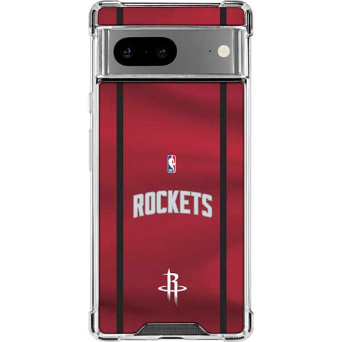 NBA Houston Rockets Jersey Google Pixel 8 Clear Case